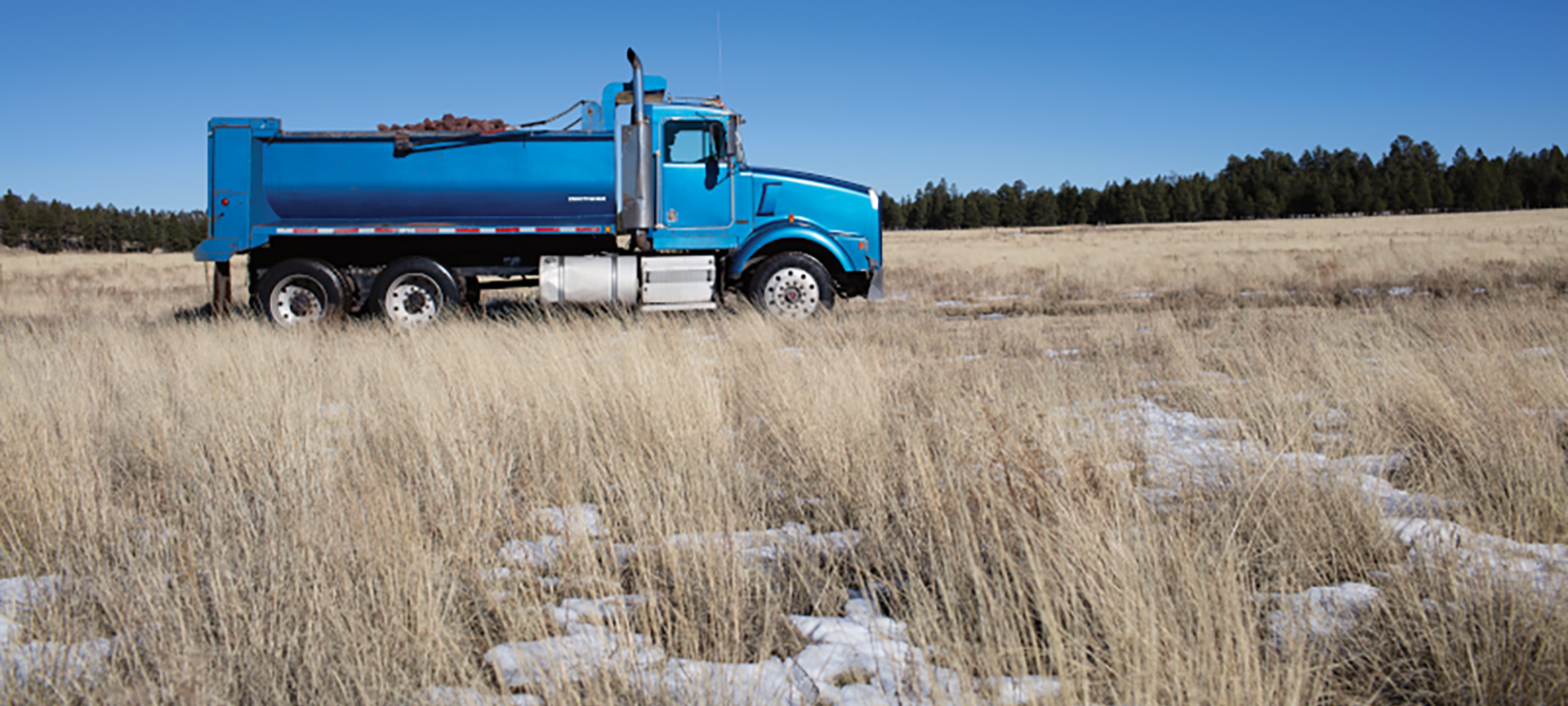 Truck in snow